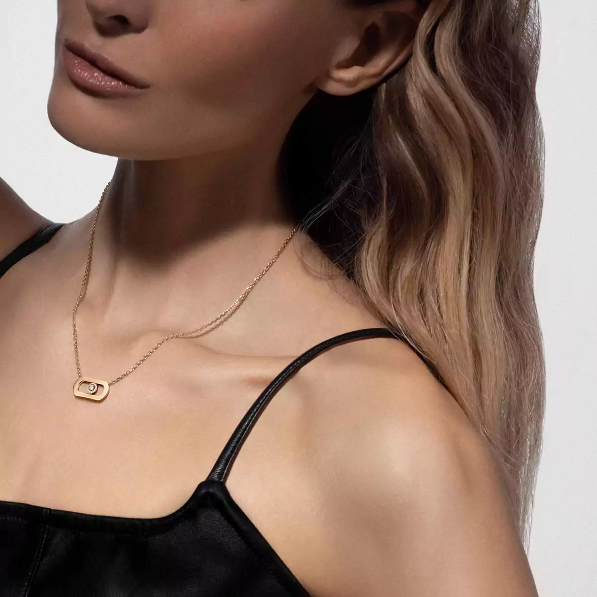 [⭐Hildren Jewelry]So Move Diamond Necklace in Gold