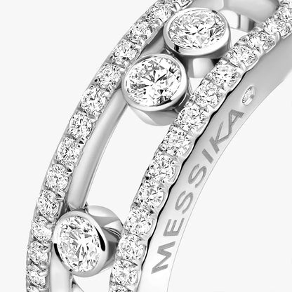 [⭐Hildren Jewelry] Move Gold Diamond Pave_ Ring