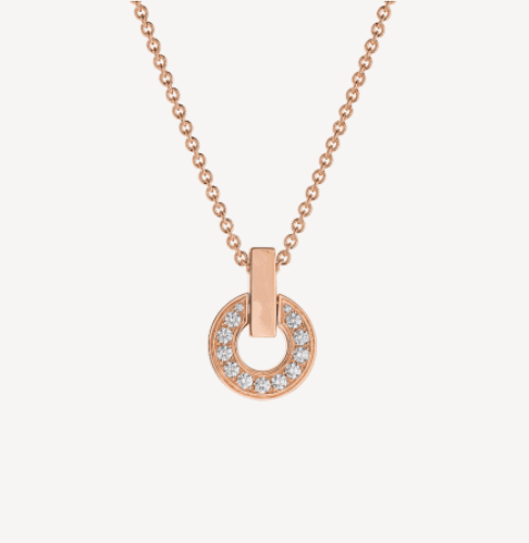 [⭐Hildren Jewelry]GARI NECKLACE PINK GOLD DIAMOND