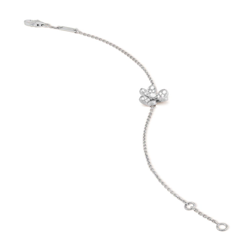 [⭐Hildren Jewelry]FRIVOLE SILVER FLOWER DIAMOND BRACELET