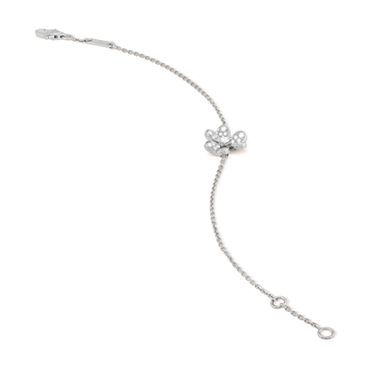 [⭐Hildren Jewelry]FRIVOLE SILVER FLOWER DIAMOND BRACELET