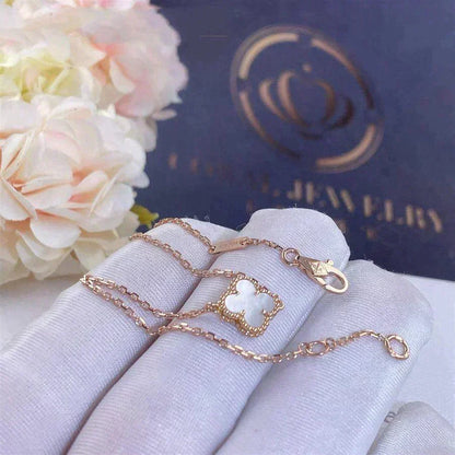 [⭐Hildren Jewelry]CLOVER WHITE MOP SINGLE FLOWER BRACELET