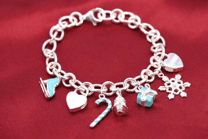 [Hildren Jewelry]CHRISTMAS SILVER BRACELET