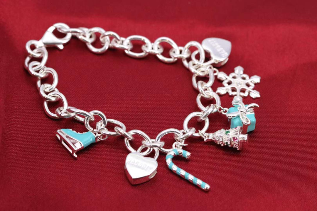 [Hildren Jewelry]CHRISTMAS SILVER BRACELET