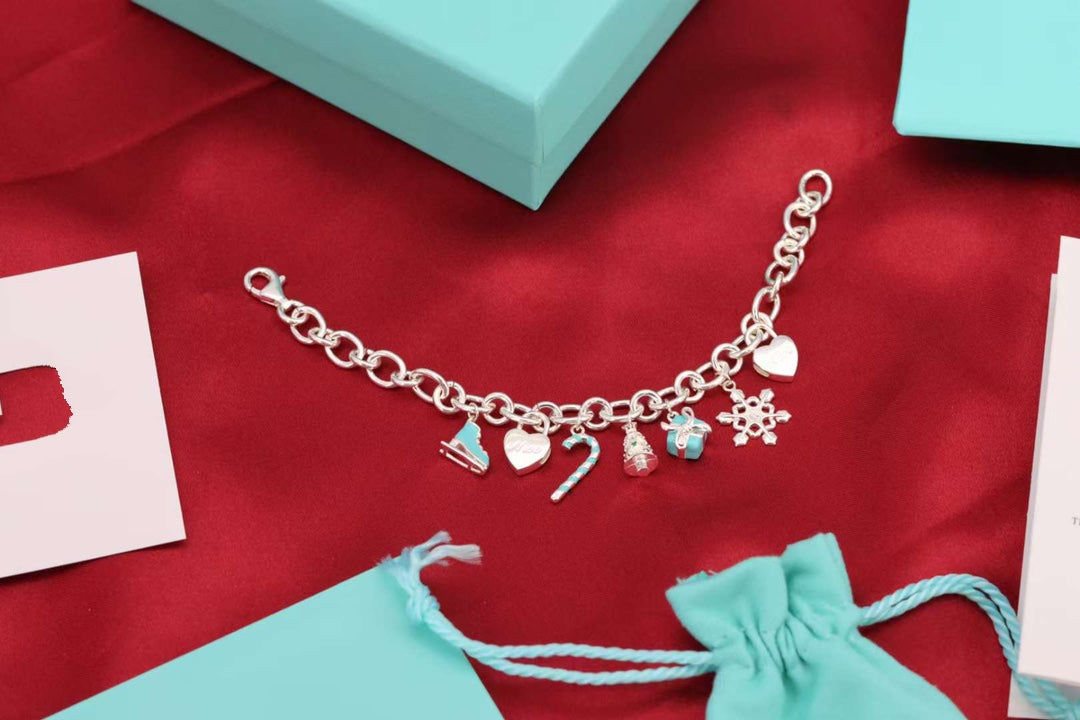 [Hildren Jewelry]CHRISTMAS SILVER BRACELET