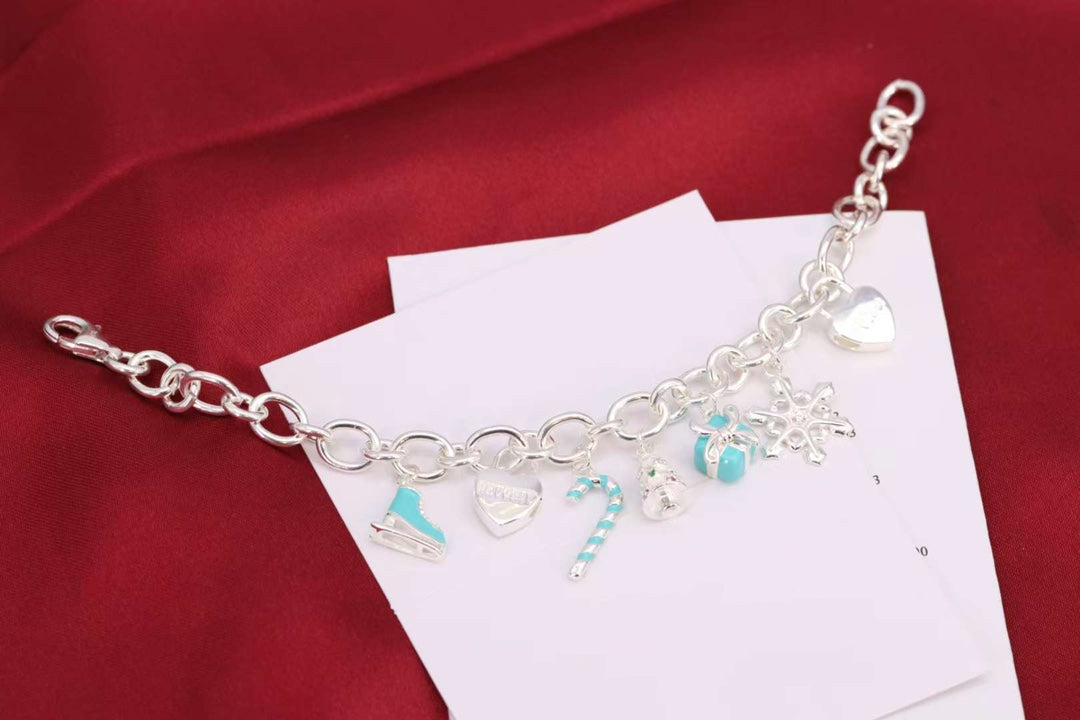 [Hildren Jewelry]CHRISTMAS SILVER BRACELET