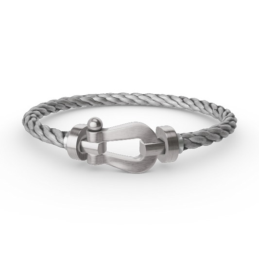 [⭐Hildren Jewelry]FORCE LARGE HORSESHOE NO DIAMOND BRACELET SILVER