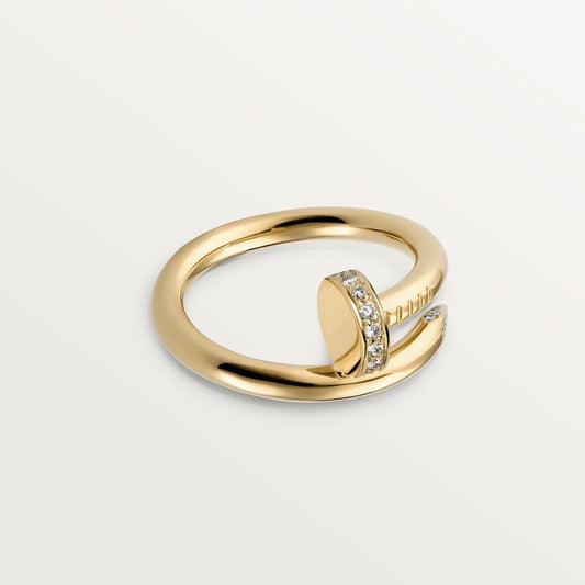 [⭐Hildren Jewelry]JUSTE RING 2.65MM GOLD DIAMOND