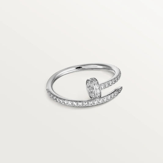 [⭐Hildren Jewelry]JUSTE RING 1.8MM SILVER DIAMONDS